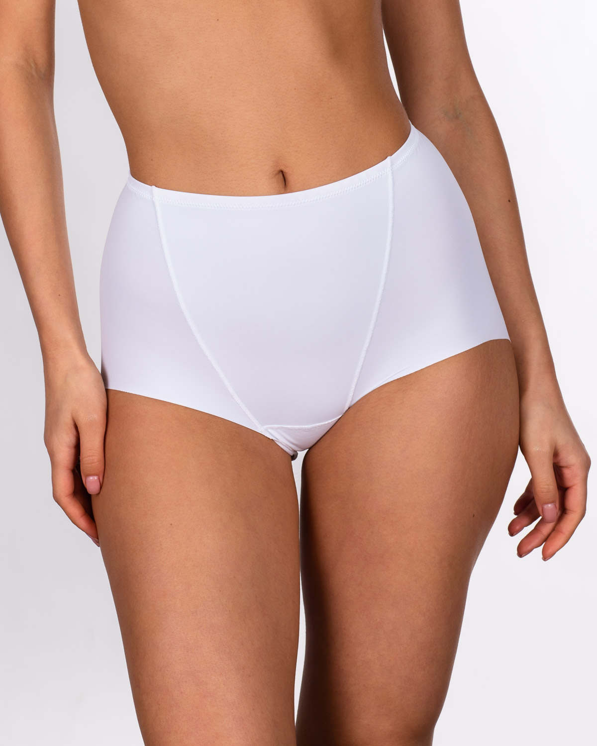 Жіночі безшовні трусики  lanny mode 5008 білі 3952-7